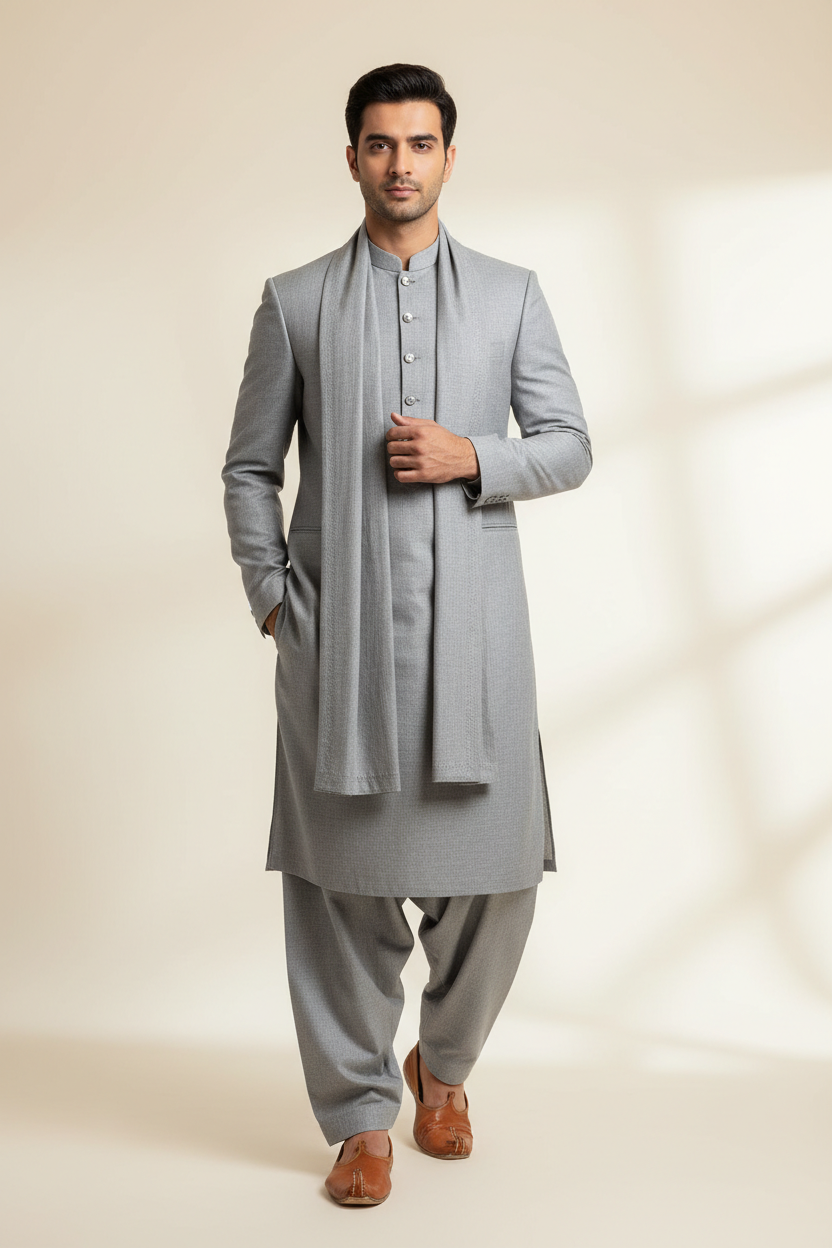 un stitched khaddar for men