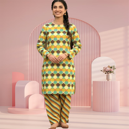 2 Piece Printed Lawn Suit for Women  Summer Collection 2026