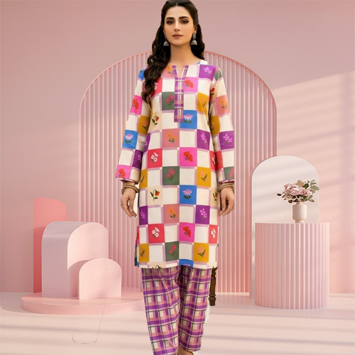 2 Piece Printed Lawn Suit for Women  Summer Collection 2026